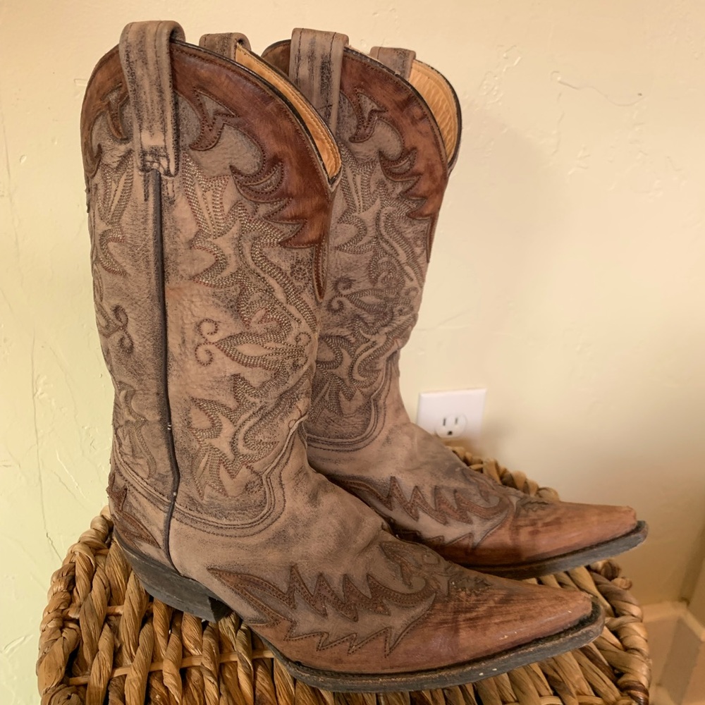 Stetson leather boots sz 8.5 (fits like 9) woman’s
